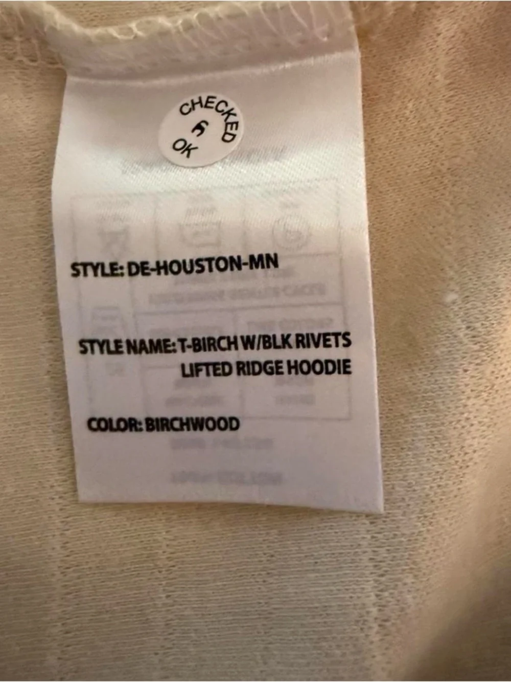 Men's Lightweight Hooded Long-Sleeve Shirt in Beige Stripe - Picture 5 of 7